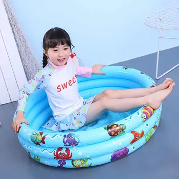 

Inflatable Swimming Pool PVC Indoor Outdoor Round Children Toy Baby Kids Portable Water Play Family Party Summer Animal Pattern