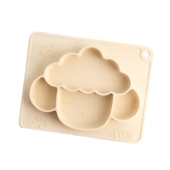 

Cute Cartoon Soft Silicone Microwave Strong Suction Non Toxic Hanging Feeding Bowl Portable Anti Slip Toddler Baby Dinner Plate
