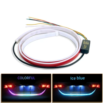 

1PC Car Rear Trunk Tail Light Dynamic Reverse Warning LED Strip 12v Auto Additional Break Trun Signal Lamp