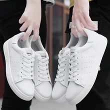 Новинка года; повседневная обувь; Tenis Masculino; кожаная обувь на плоской подошве; низкие мужские кроссовки на шнуровке