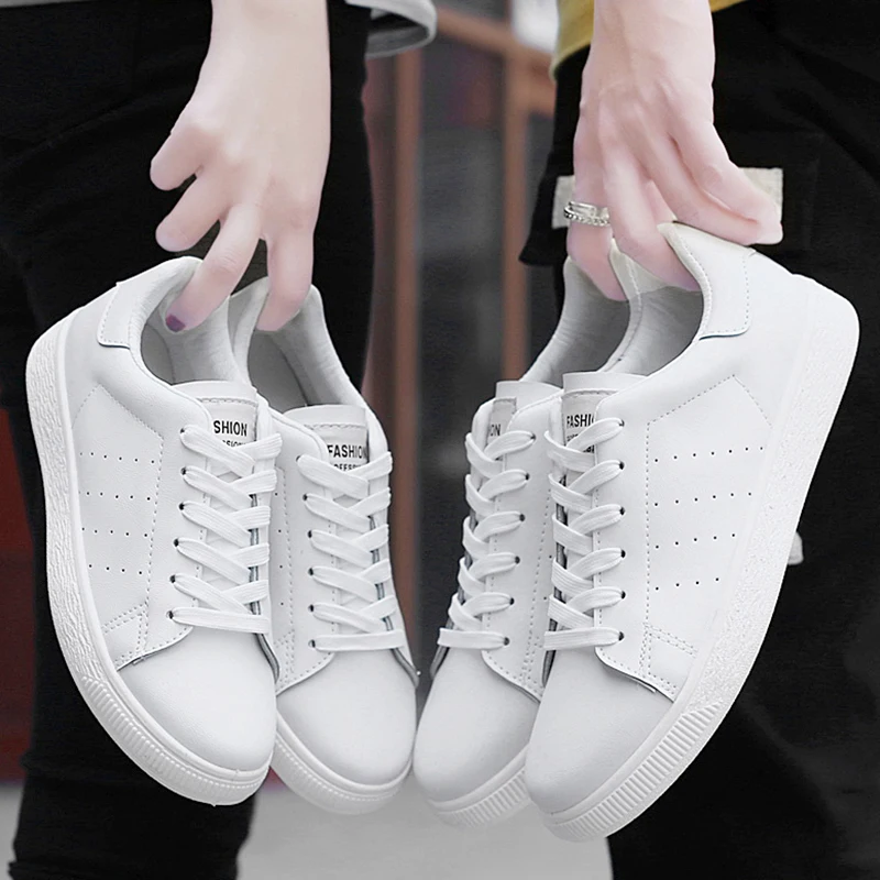 

2019 New Casual Shoes Tenis Masculino Leather Flat Shoes Lace-up Low Top Men Sneakers