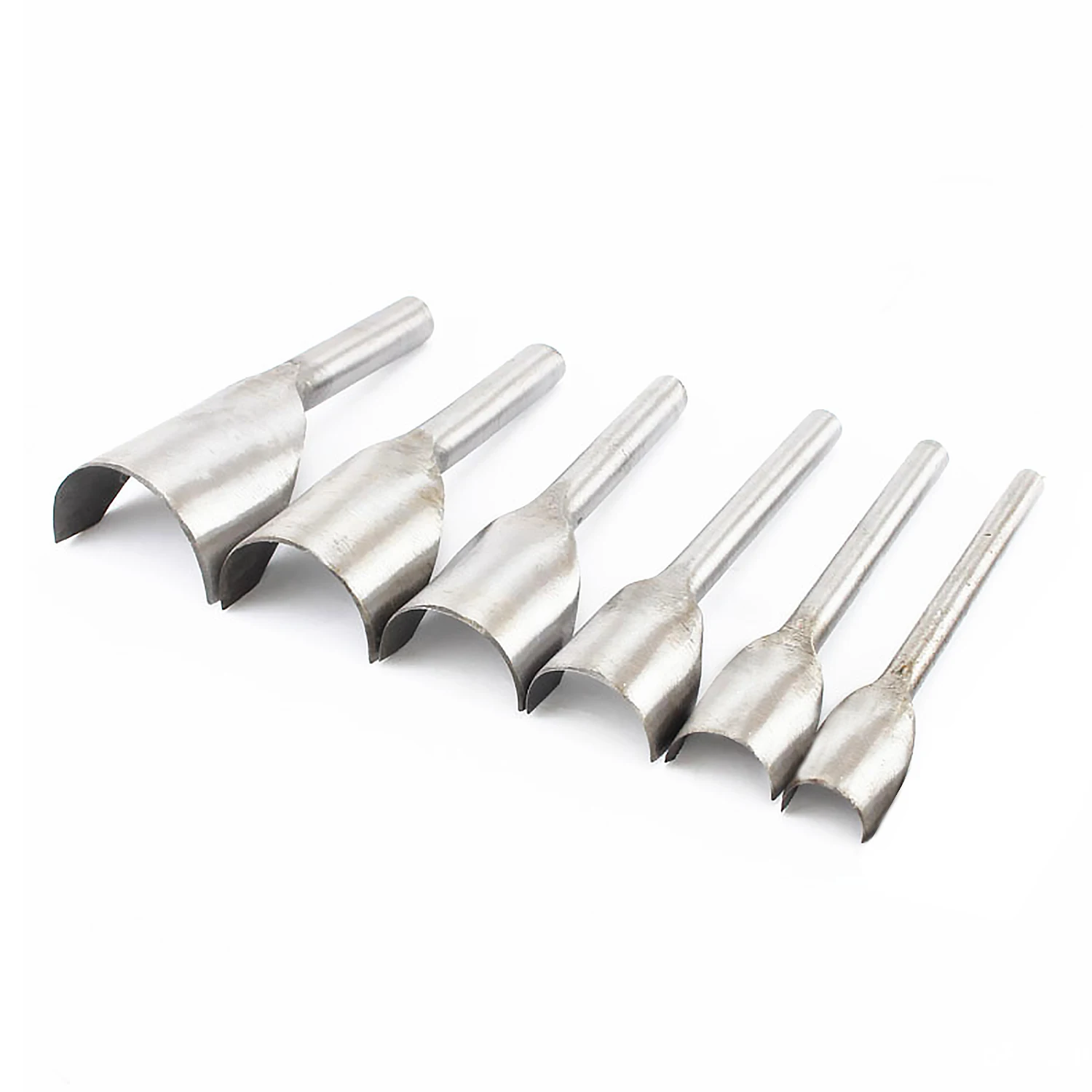 6PCS DIY Leather Leathercraft Half-round Punch Cutters for Professionals Artisans Beginners Amateurs 15/20/25/30/35/40mm