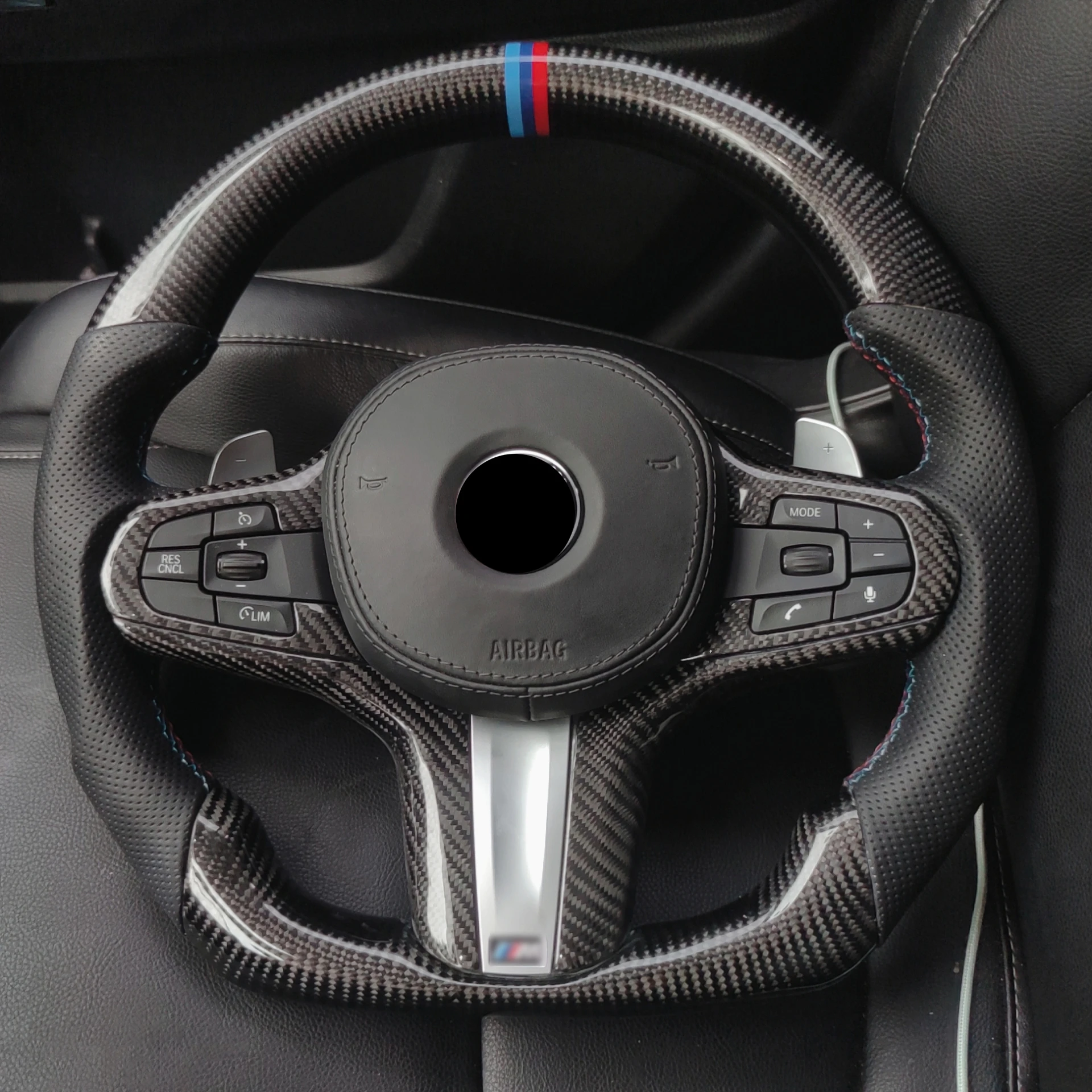 Alcantara Steering Wheel For BMW M Sport G30 G31 G32 G20 G21 G14 G15