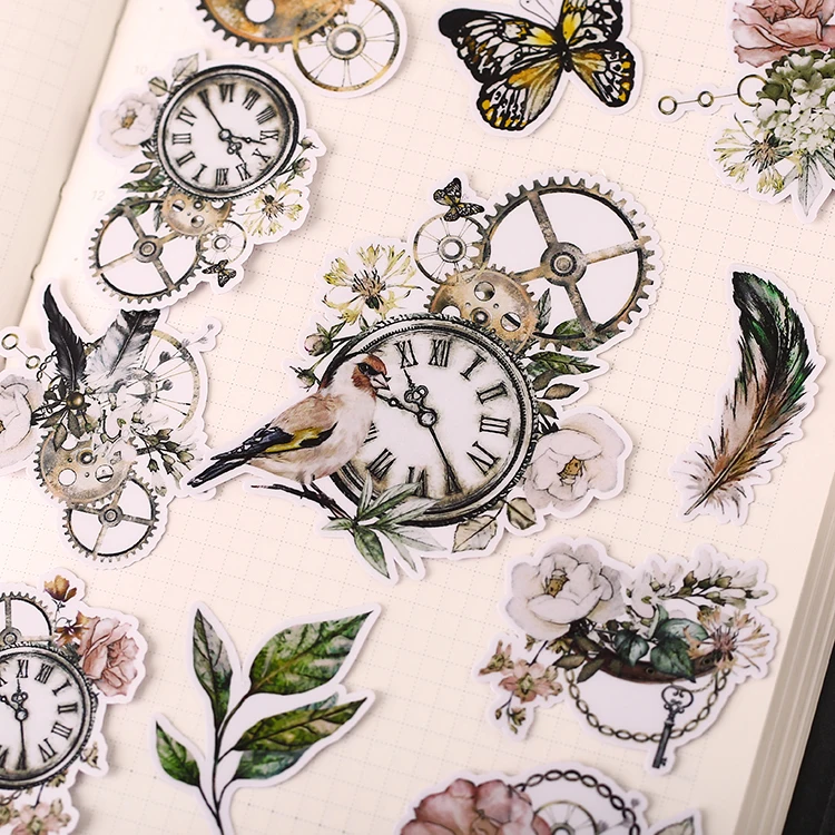 Old-Time Mini Floral Stickers [Book]