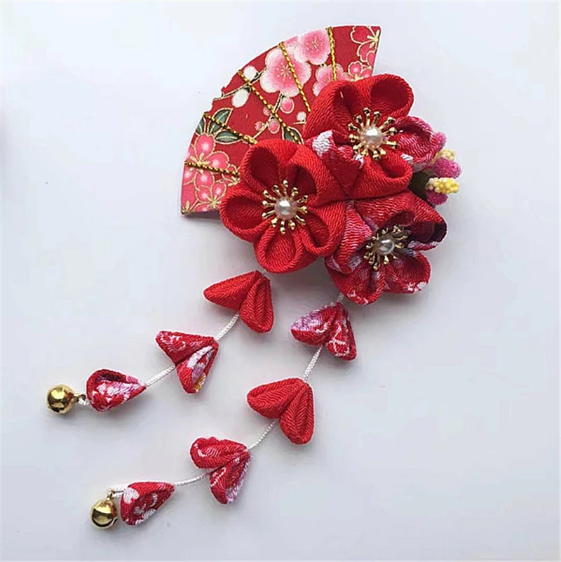1pcs-Handmade-Japanese-Hairpin-Tsumami-Zaiku-Kanzashi-Sakura-Fan-Tassel-for-Kimono-Hanfu-Cosplay-Pro (5)