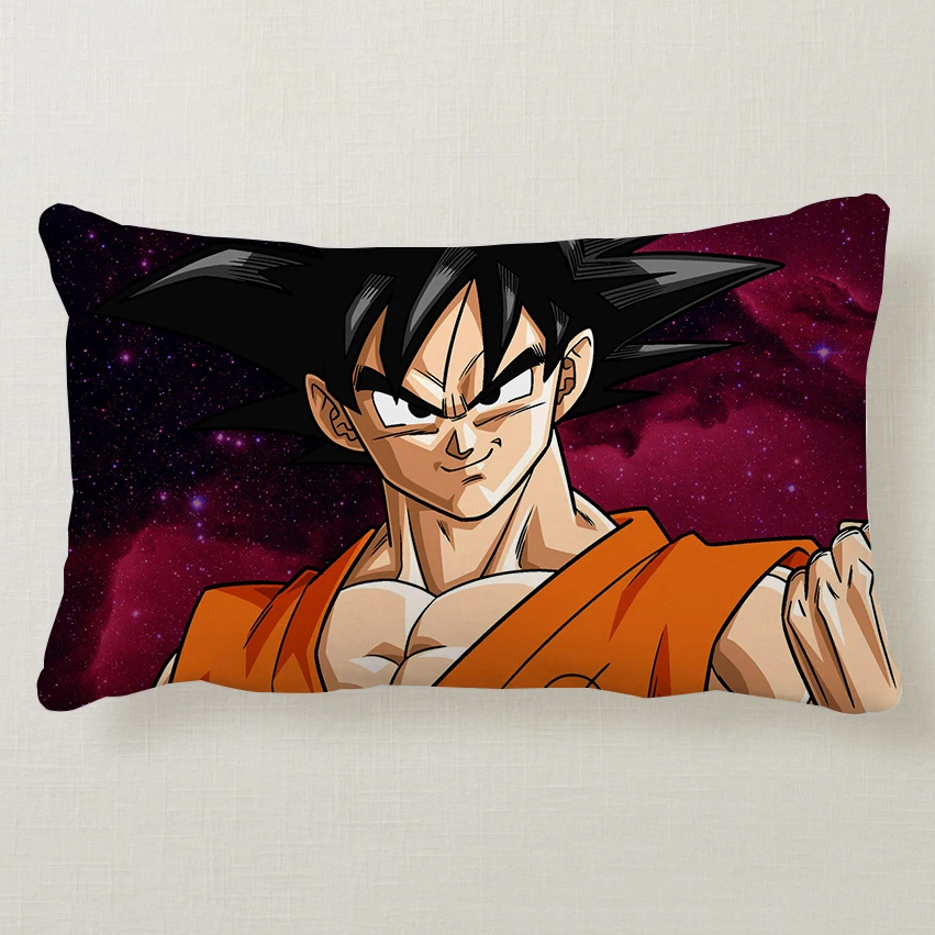 12x18in прямоугольный чехол для подушки DBZ Goku Taie D'oreiller Super Saiyan Dragon Ball Z декоративная подушка домашний декор чехол для подушки