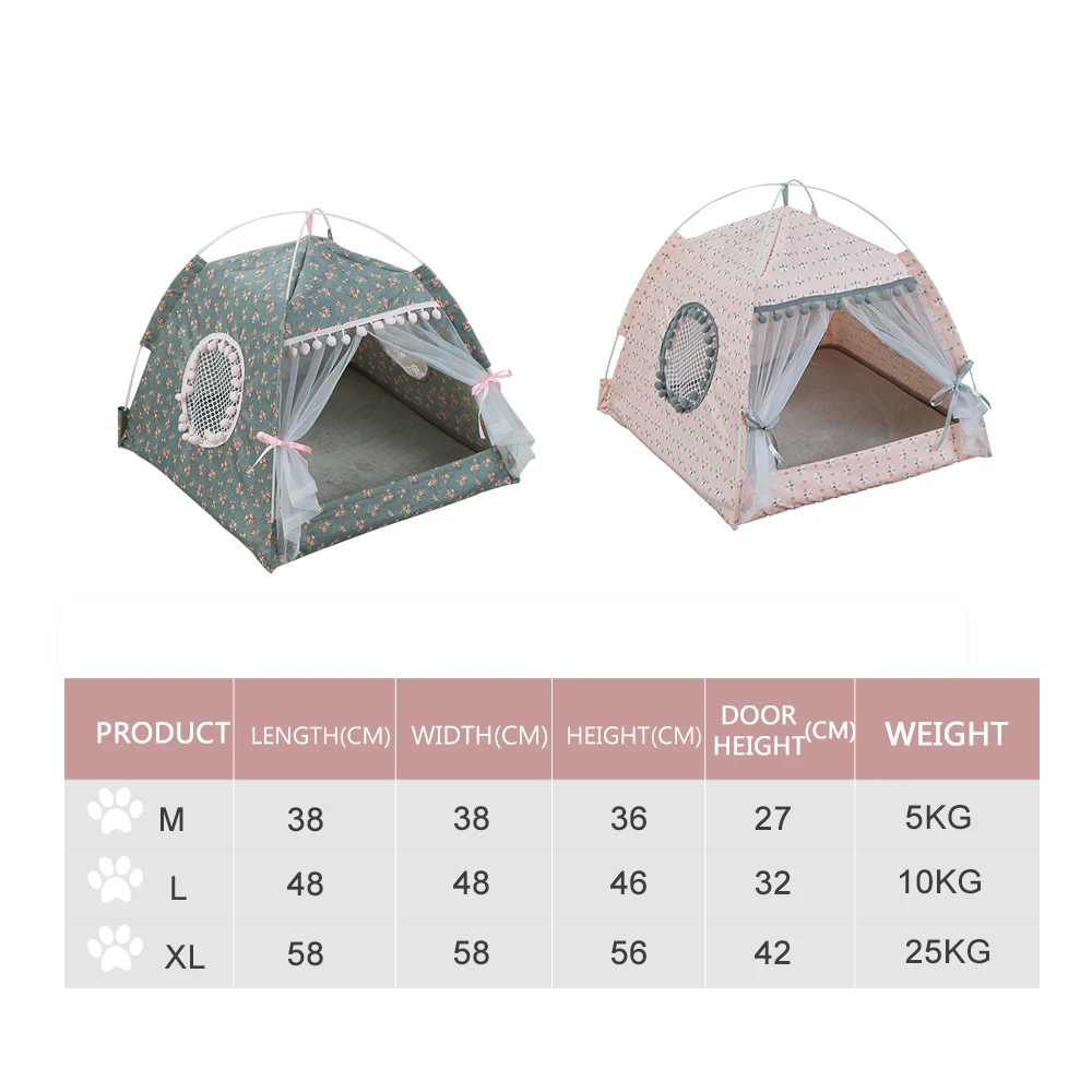 Кошка Палатка Домик для кошек Щенок Кровать Кошки Палатка для перевозки домашних животных дышащая палатки для использования внутри помещений домик для домашних животных малых и средних собак кошек складная кровать