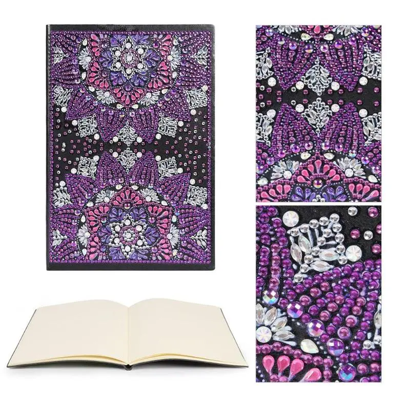 DIY Mandala Special Shaped Diamond Painting 50 Pages A5 Sketchbook Notebook