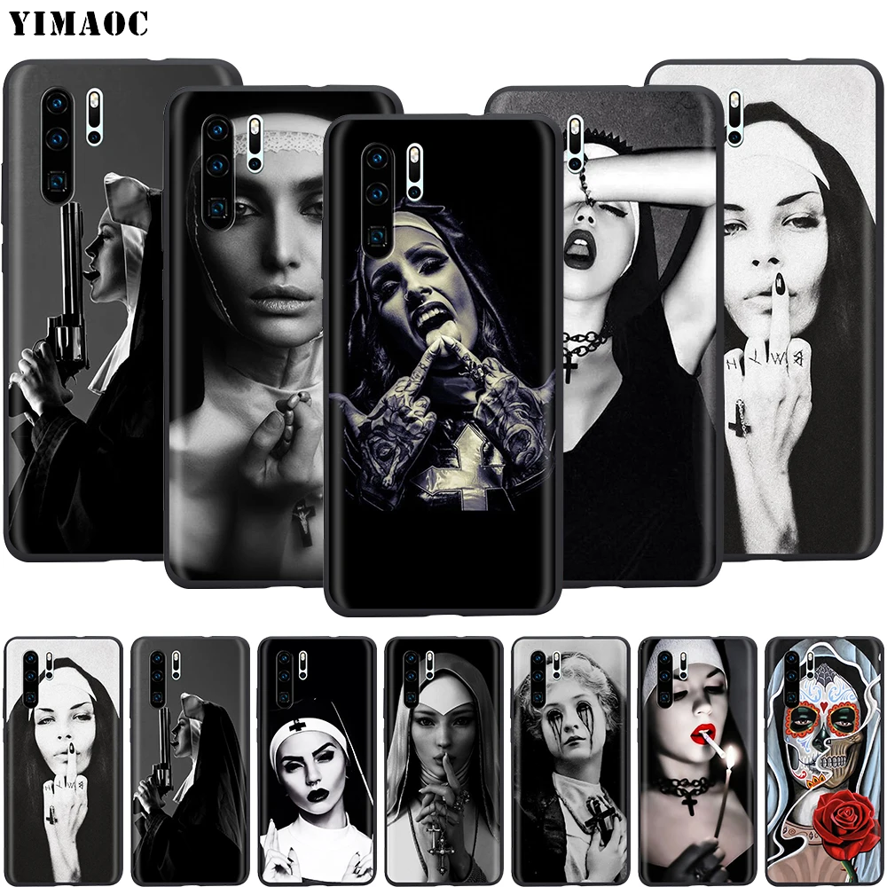 Чехол YIMAOC Sister Nun для Huawei Mate 30 20 Honor Y7 7a 7c 8c 8x9 10 Nova 3i 3 Lite Pro Y6 2018 P30 P smart|Бамперы| |