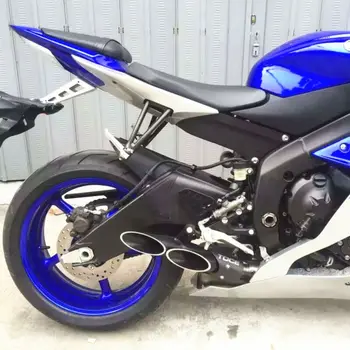 

Tail Pipe Motorcycle exhaust pipe Dual Outlet For Suzuki GSXR600 GSXR750