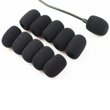 

10PCS Loudspeaker sponge cover Wear a microphone microphone set Microphone headset cotton foam