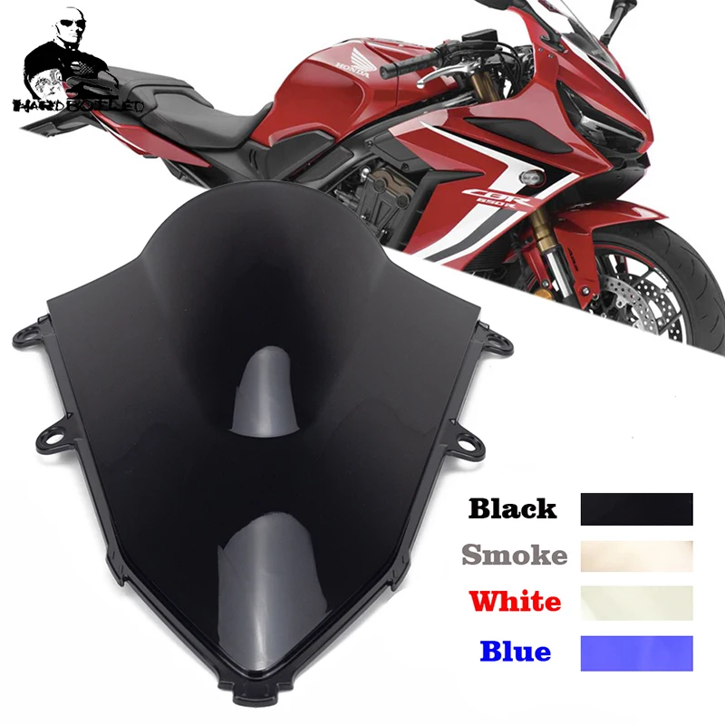 Для Honda CBR650R CBR650 2019 2020 Черный лобовое стекло мотоцикла ветровой экран двойной