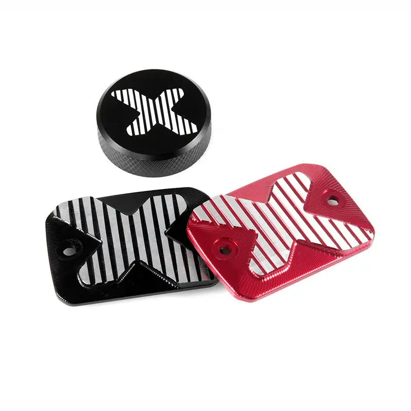 Motorcycle Fluid Reservoir Cap Cover Front and Rear Aluminum For Ducati Scrambler 800 | Автомобили и мотоциклы