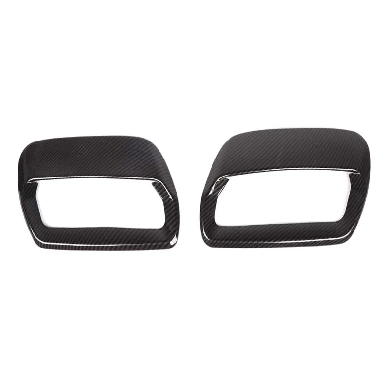 

For Ford Mustang 2018 Up Car Accessories Auto Engine Cover Air Outlet Decoration ABS Exterior Carbon Fiber Car Sticker 2Pcs New