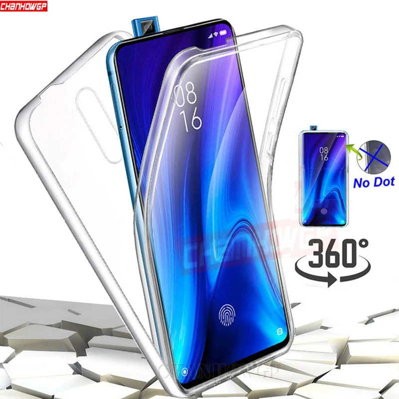 Чехол с прозрачным экраном для Xiaomi Redmi Note 8 7 K20 5 6 Pro 8T 7A 6A Plus Mi 9 SE 9T CC9E A2 A3 Lite 360 чехол