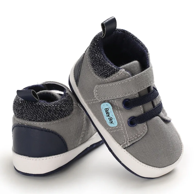 E& Bainel/обувь для мальчика, классические парусиновые спортивные сникерсы на мягкой подошве, противоскользящая обувь для новорожденных мальчиков, мягкая детская обувь для первых шагов