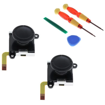 

2Pack Left/Right Joystick Analog Game Pad Rocker + Plastic Prying Open Tool + netic Screwdrivers for Nintendo Switch NS Joy-c