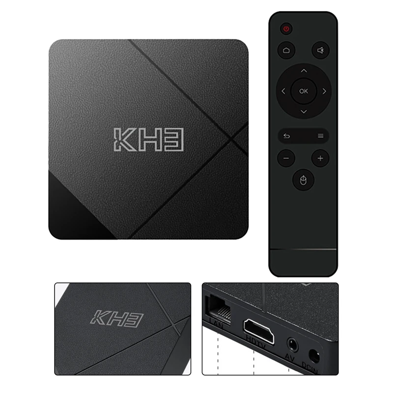 KH3 TV Box Android 10 Allwinner H313 Quad Core ARM Cortex A53 2GB 16GB