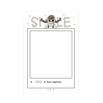 

1pc Paper-dye Notes Literary Girl Note Paper Student Sticky Sticker Record Note Various Writing Styles Record Book X6G3