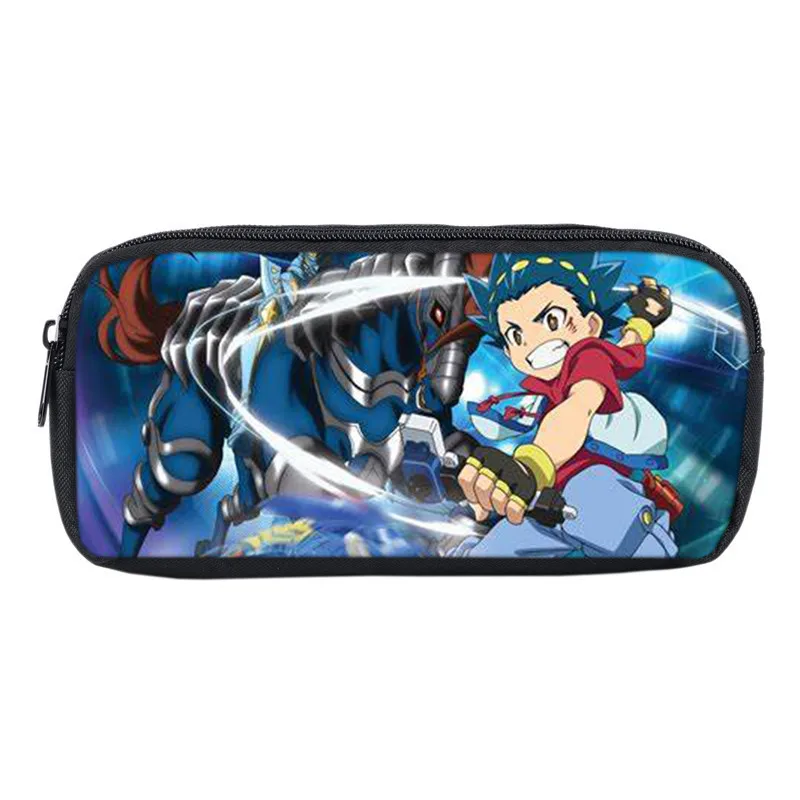 Студенческий Beyblade Burst пенал на молнии нейлоновый канцелярский Мешок Печать школьный пенал макияж Чехол портмоне - Цвет: H