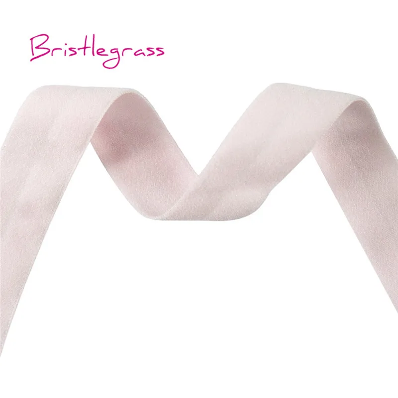 BRISTLEGRASS-50 100 야드 by 롤 5/8 15mm 솔리드 매트 비광택 탄성 밴드, 머리띠 드레스 재봉 트림