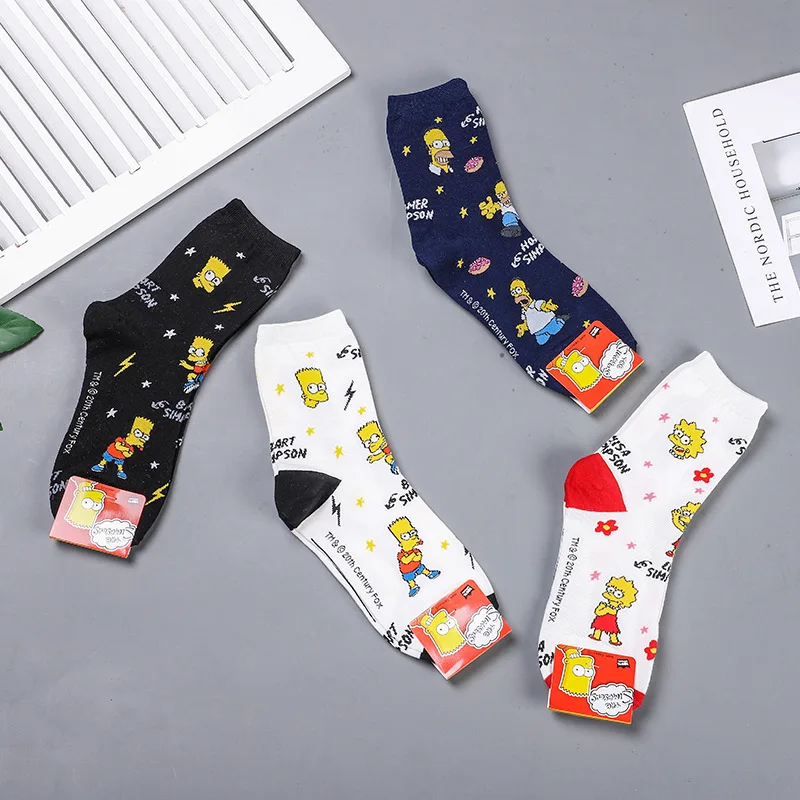 

2020 NEW Cartoon Pattern Socks Women Men Unisex Happy Novelty Funny Socks Harajuku Hip Hop Combed Cotton Warm fashion Socks