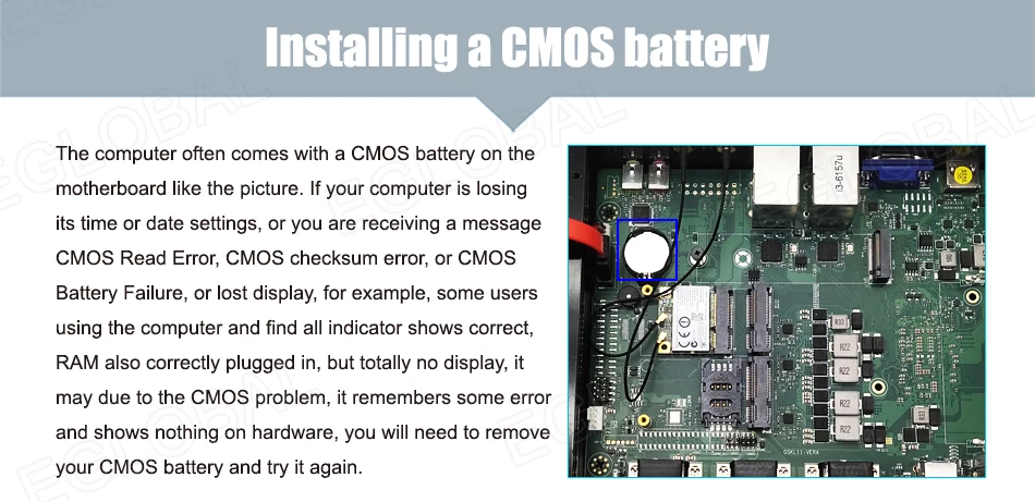 Elevate Your Operations with the Eglobal Industrial Fanless Mini PC - 6 COM, 2 LAN, Windows/Linux, Barebone System. Experience 7/24 Hours Working, 4 USB 2.0, 4 USB 3.0, and WIFI. Upgrade your industrial setup with this high-performance computing solution! Description Image.