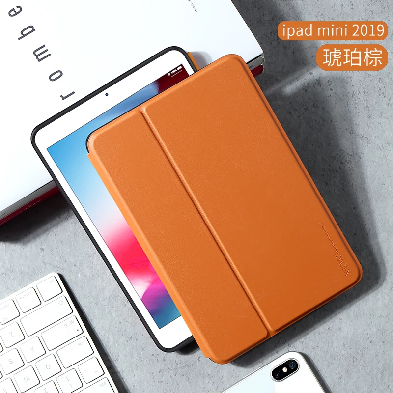 X-Level Чехол-книжка из искусственной кожи для iPad Mini, ударопрочный тонкий Чехол-подставка для iPad Mini 4 7," с функцией сна - Цвет: Brown
