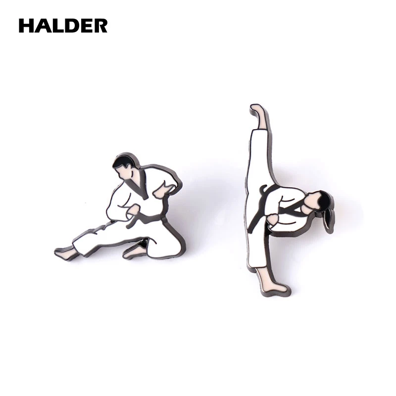 Broches de esmalte para cinturón negro de deportistas, insignia de Taekwondo, mochila, Pin de solapa, insignia, accesorios de joyería, regalo para Fans - AliExpress Joyería y accesorios