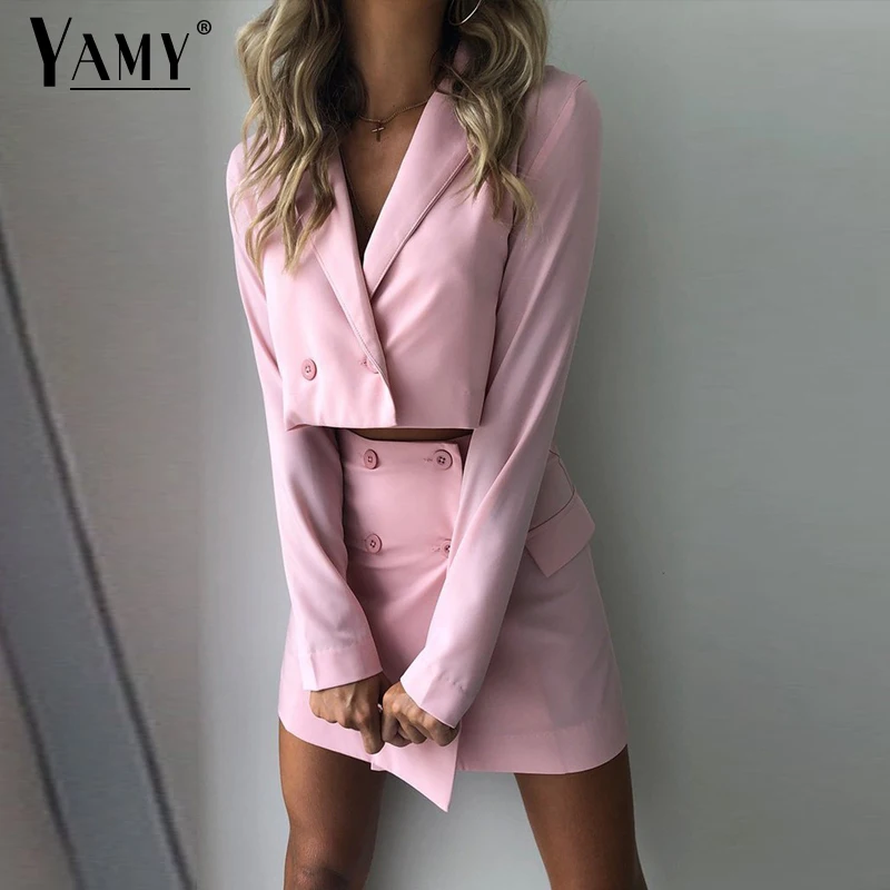 

Autumn office wear lady women skirt suits office formal kawaii women suit skirt blazer and skirt set work outfit vintage 2019