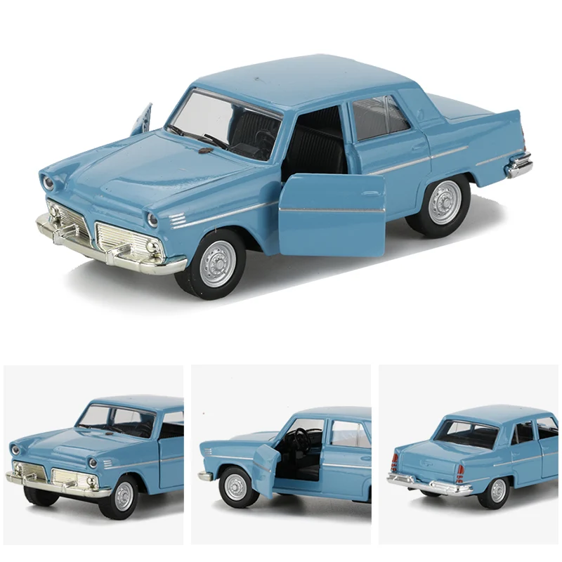 1:43 сплав автомобиль игрушка классические модели автомобилей гоночный автомобиль литье под давлением дверь открывающийся выдвижной назад Модель автомобиля игрушки для детей коллектио
