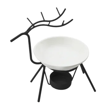 

Iron Aromatherapy Furnace Deer Shape Oil Burner Candle Holders Creative Modern Minimalist Oil Stove Lamp Decorations Living Room