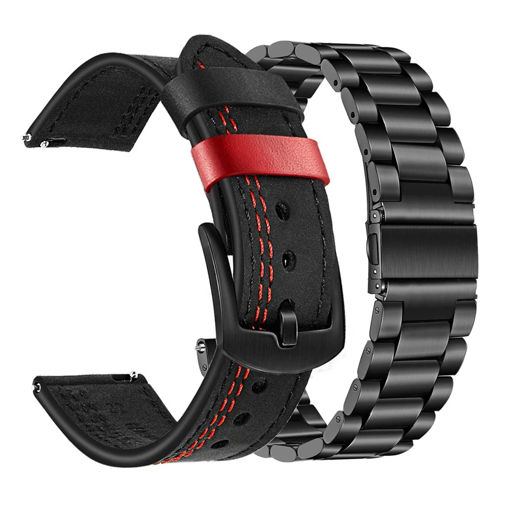 

for Galaxy Watch 46mm/Gear S3 Frontier/Classic Band Sets, 22mm 20mm Bracelet Strap for samsung galaxy watch active 2 40mm 44mm