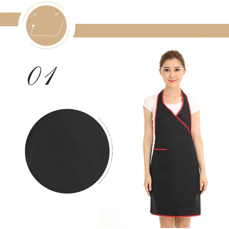 New Korean Adult Men And Women Apron Cute Sleeveless Cotton Work Apron Kitchen Waterproof And Oil Creative Gift Free Shipping11