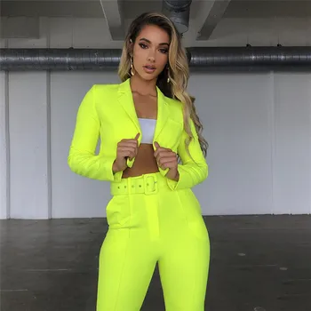

Autumn Winter Women Suits Two Piece Outfits Sexy Deep V Neck Work Casual Tops+OL Business Pants Elegant Long Sleeve Formal Set