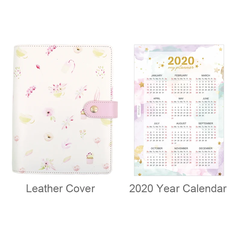 Джейми заметки цветочный планировщик, журнал органайзера, книга A5A6, записная книжка, еженедельник, Ежемесячный план, журнал, Подарочные канцелярские принадлежности - Цвет: 2020 Calendar Cover
