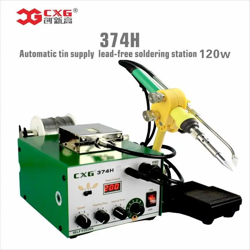 

CXG 374H Welding table Automatic tin out constant temperature High frequency lead-free soldering station 110/220v
