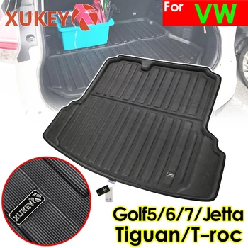 

XUKEY For VW Jetta Golf GTI 5 6 7 MK7 R R32 Rabbit Tiguan MK1 Touran T-roc TROC Boot Cargo Liner Trunk Floor Mat Tray