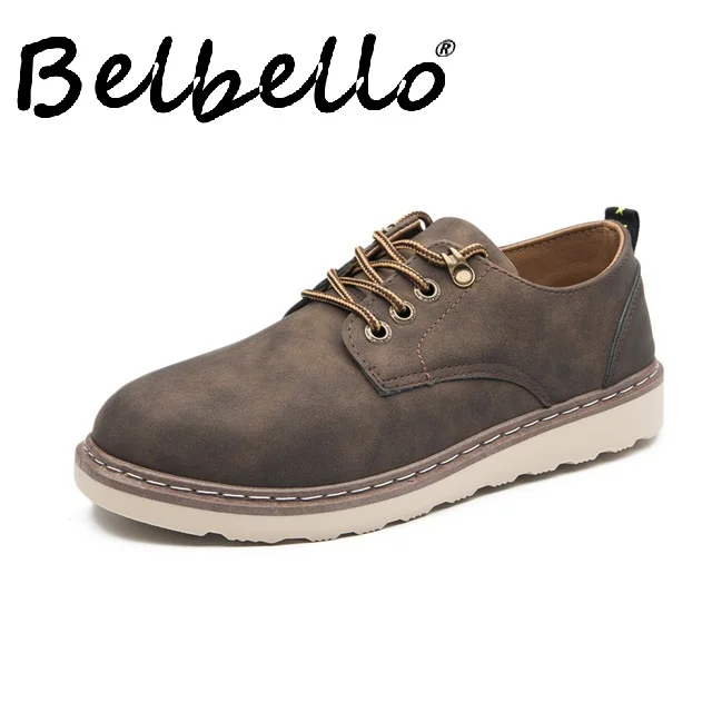 

2019 autumn new men's shoes British style trend men's casual shoes single shoes fashion lace tooling shoes