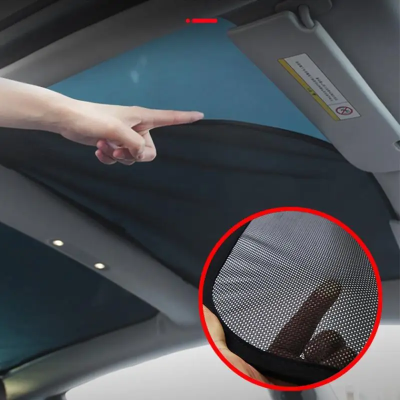 Крыша автомобиля окна слепой сетки Открытый Skylight Зонт дышащий для Tesla модель 3