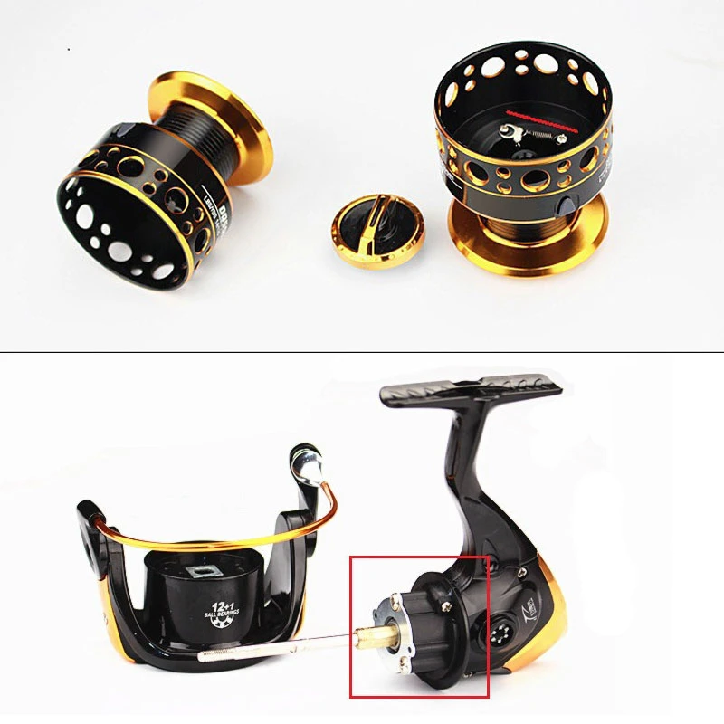 2020 New Fishing Reel 2000 3000 4000 5000 6000 Series Spinning Reel 5.2:1Gear Ratio 12+1BB Left And Right Carp Fishing Reel
