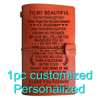 

Engraved Leather Journal BJ042 Customized Gift For Men Best Friend With Own Logo Gift For Kids A6 Notebook Diary Dropshipping