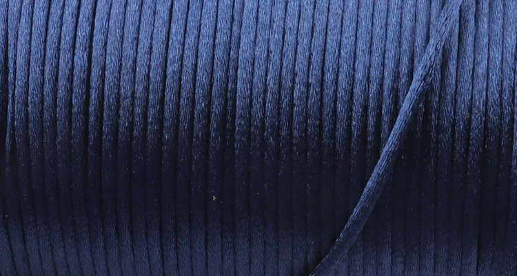 1,5 мм китайский Заплетенный в узел веревка синий Шелк Макраме сатин из сплетённых верёвок ювелирных изделий бисер декоративная нить ручной работы DIY