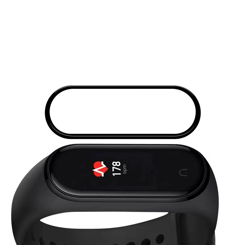1 шт. для Xiaomi Mi Band 4 защитная закаленная пленка умный Браслет полное покрытие защита экрана 3D Гидрогелевая пленка стекло