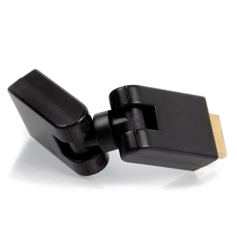 Вращение 360 градусов V1.4 HDMI мужчин и женщин разъем адаптера черный