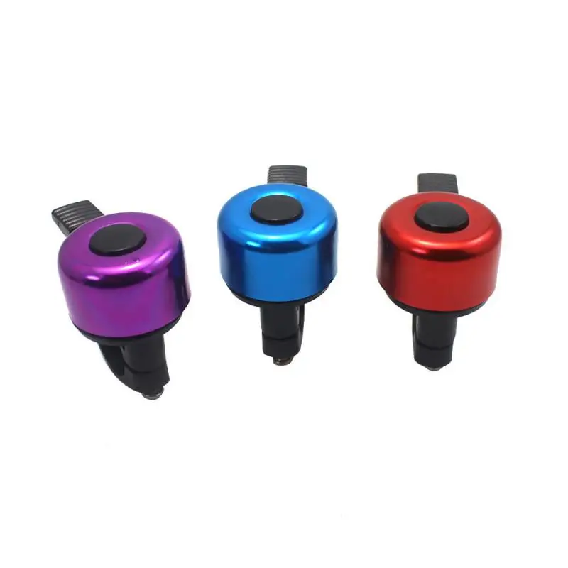 Bicycle Bell 6-Color Metal & Plastic Ring Handlebar Bell Sound for Bicycle Cycling Alarm Bike Mechanical Aluminum Bell Ring Loud Horn