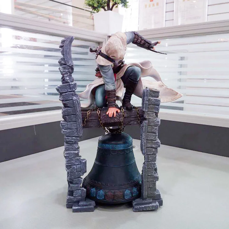 Assassin Is Creed фигурка Альтаир игрушки ПВХ 28 см модель подвижная ПВХ аниме Archetype кукла Figma подарок Коллекционная башня с часами