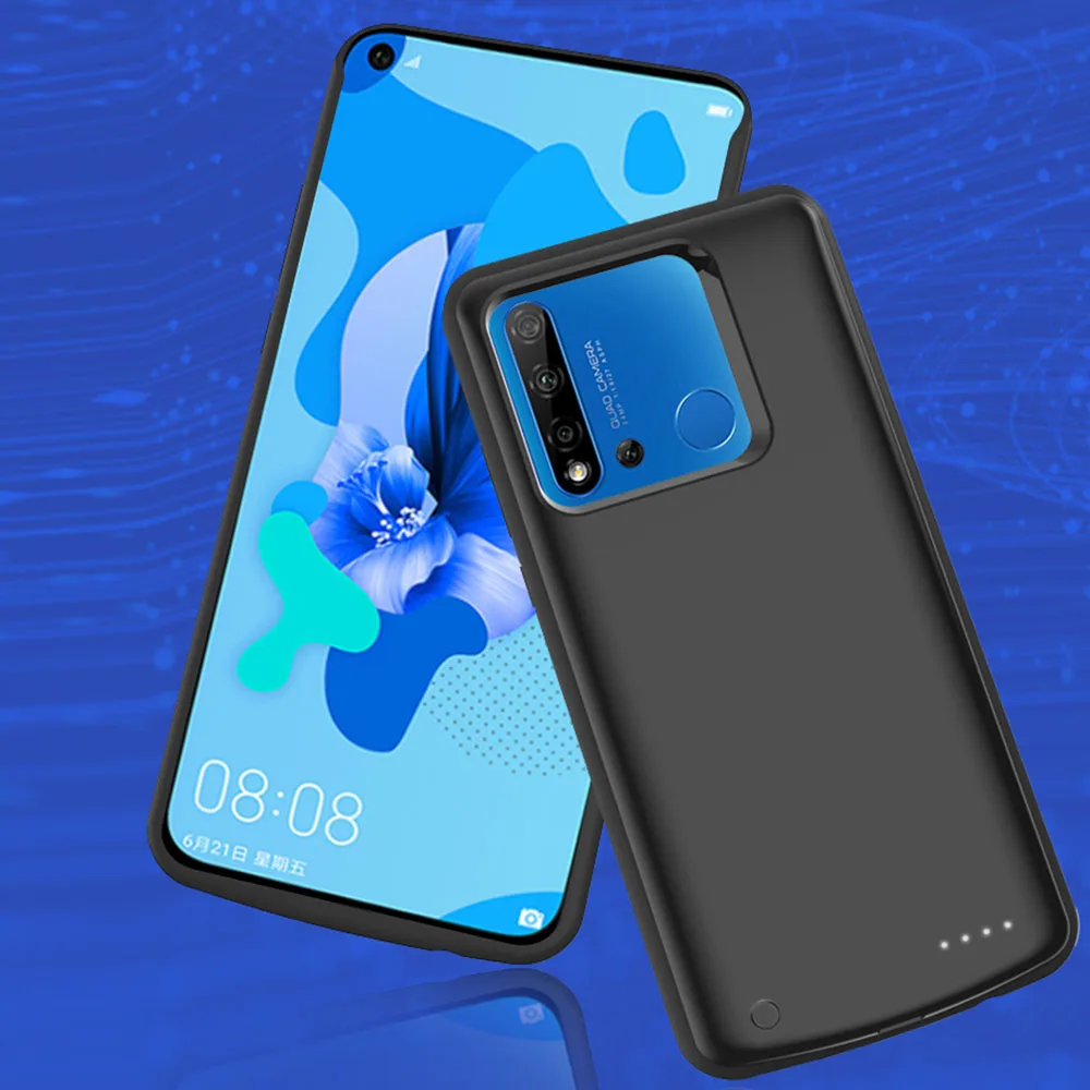 Для huawei P20 Lite Nova 5i 6500mAh Чехол для зарядного устройства расширенная батарея резервного копирования PowerBank Защитная крышка задний Чехол бант