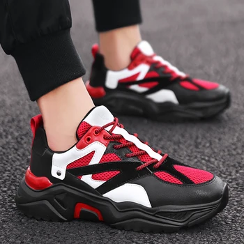 

Mens Shoes Casual Light Breathable Shoe Men's Sneakers 2020 White Shoes Men Mesh Lace-up Spring Autumn Soft Fashion Comfortable