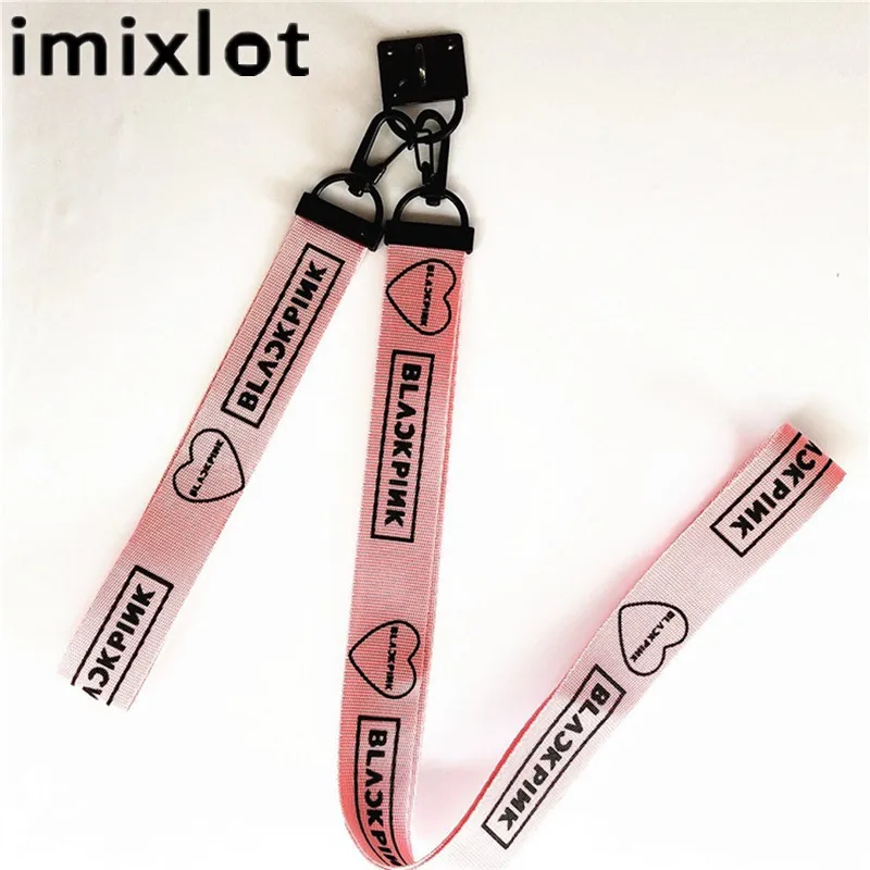 

Imixlot New Fashion Kpop Blackpink Phone Rope with Short & Long Key Ring Pendant Lanyard Personality Creative Phone Strap